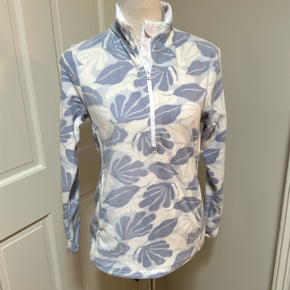 Straight Down quarter zip Fiji fleece